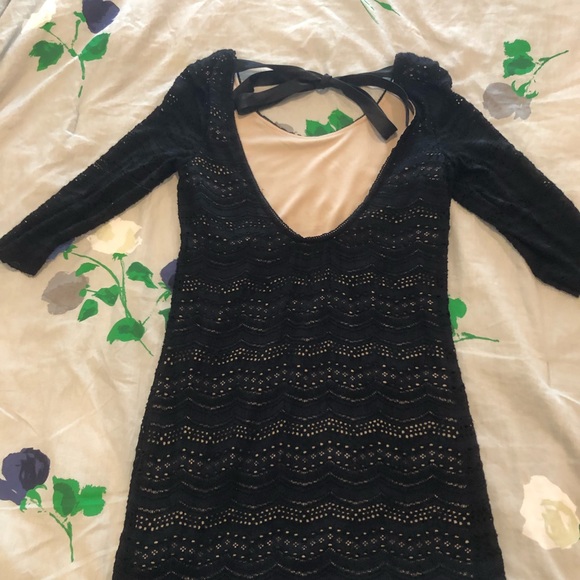 DENIM AND SUPPLY: LACEY BLACK DRESS - Picture 3 of 6